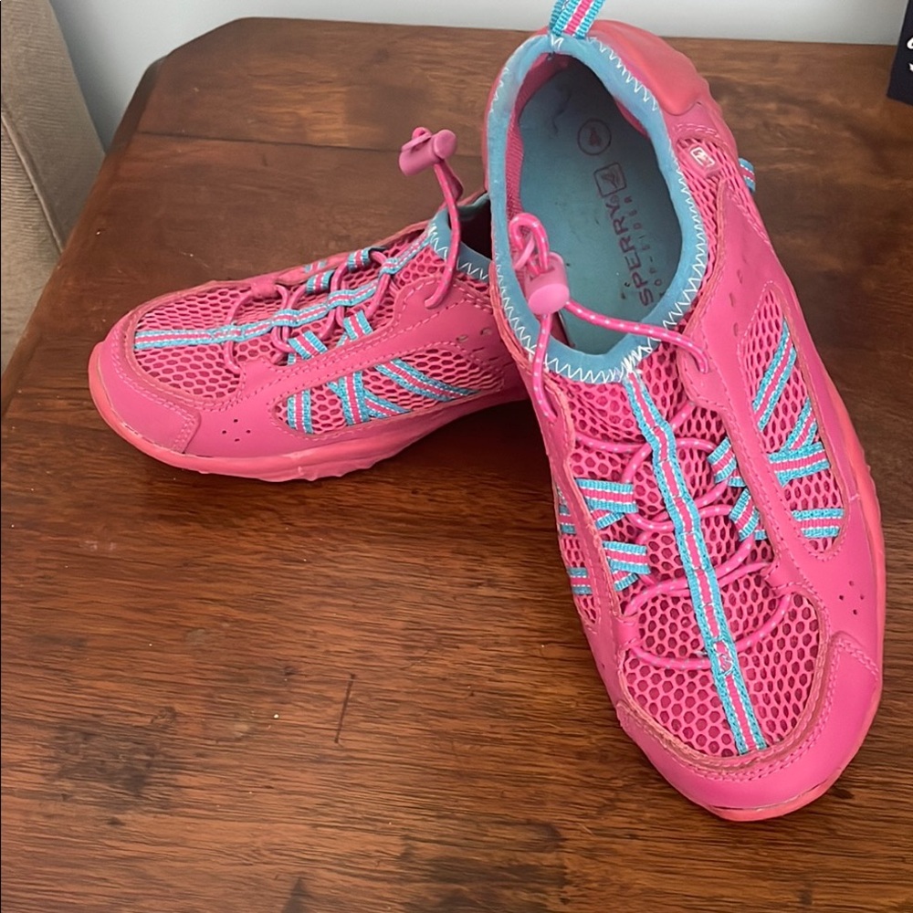 Sperry Pink and Aqua Mesh Shoes
